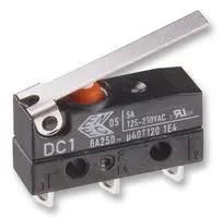 MICROSWITCH, SPDT, SHORT LEVER DC3C-A1LB