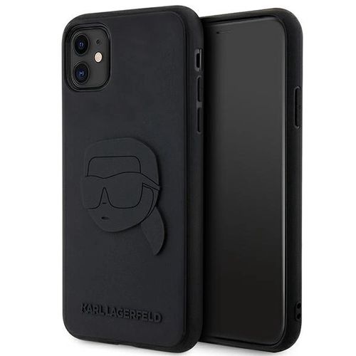 Karl Lagerfeld KLHCN613DRKNK iPhone 11 / Xr 6.1" black/black hardcase Rubber Karl Head 3D, Karl Lagerfeld 3666339169985 3666339169985