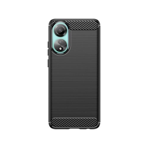 Carbon Case silicone case for Oppo A78 4G - black, Hurtel 9145576282663