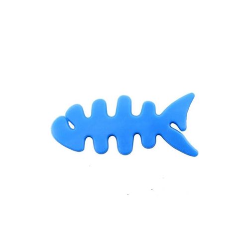 Fish-shaped headphone cable wrap - blue, Hurtel 5907769358500 5907769358500