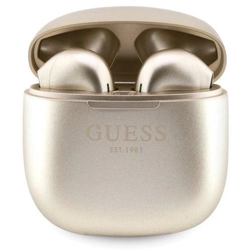 Guess GUTWST26PSD TWS Bluetooth headphones + docking station - gold Classic EST Logo, Guess 3666339120849
