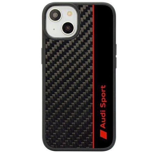 Audi Carbon Fiber Stripe iPhone 14 6.1&quot; black/black hardcase AUS-TPUPCIP14-R8/D1-BK, Audi 6955250225304 6955250225304