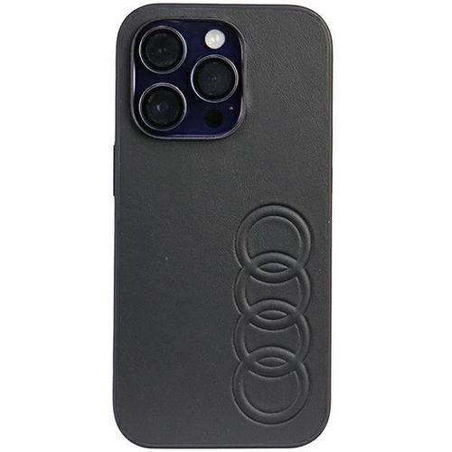 Audi Synthetic Leather iPhone 14 Pro 6.1&quot; black/black hardcase AU-TPUPPCIP14P-TT/D1-BK, Audi 6955250226387 6955250226387
