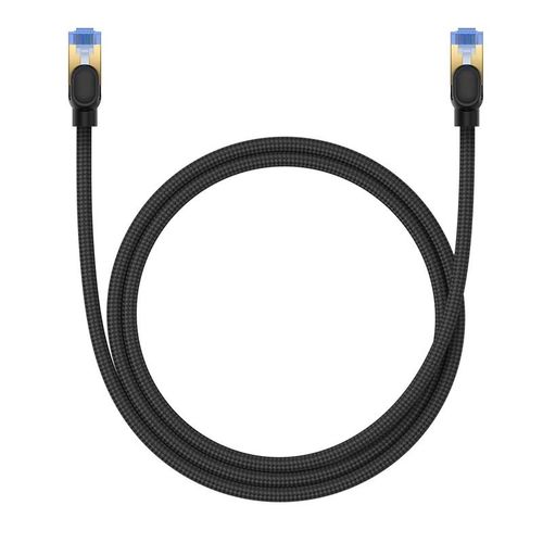 Baseus fast internet cable RJ45 cat.7 10Gbps 1m braided black, Baseus 6932172646561 6932172646561