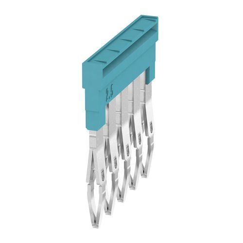 Cross-connector (terminal), Plugged, Number of poles: 5, Pitch in mm: 5.10, Insulated: Yes, 24 A, blue Weidmuller 1527790000 04050118448627