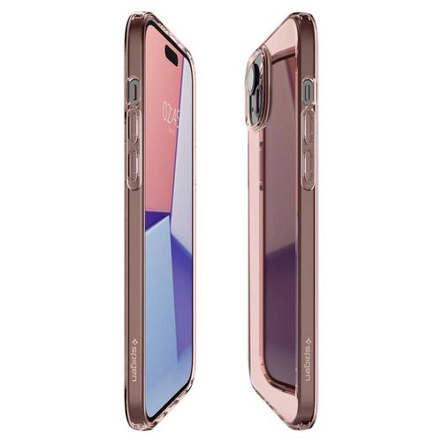 Spigen Crystal Flex iPhone 15 Plus Case - Pink/Transparent, Spigen 8809896747677
