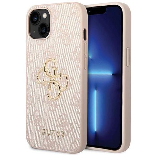 Guess 4G Big Metal Logo iPhone 15 Case - Pink, Guess 3666339171582 3666339171582