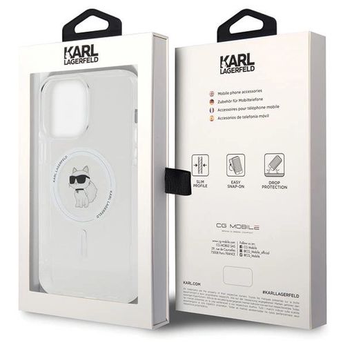 Karl Lagerfeld IML Choupette MagSafe case for iPhone 15 Pro Max - transparent, Karl Lagerfeld 3666339162429 3666339162429
