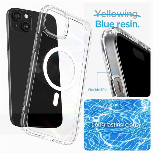 Spigen Crystal Hybrid MagSafe iPhone 15 Plus Case - Clear, Spigen 8809896747721