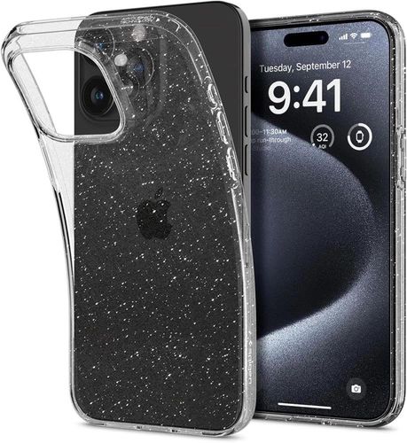 Spigen Liquid Crystal iPhone 15 Pro Case - Clear Glitter, Spigen 8809896750325 8809896750325