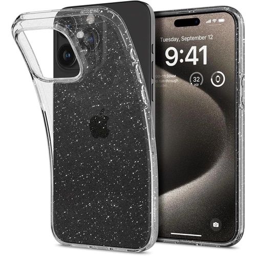 Spigen Liquid Crystal iPhone 15 Pro Max Case - Clear Glitter, Spigen 8809896749084