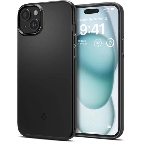 Spigen Thin Fit iPhone 15 Case - Black, Spigen 8809896750974 8809896750974