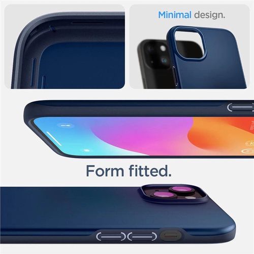 Spigen Thin Fit iPhone 15 Plus Case - Blue, Spigen 8809896749794
