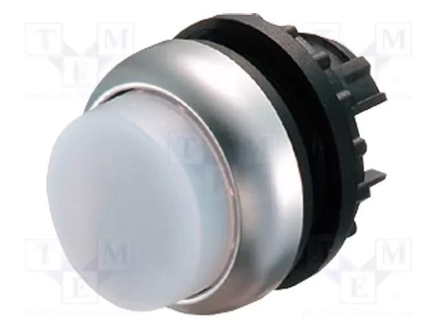 Switch: push-button; 22mm; Stabl.pos: 1; white; M22-FLED,M22-LED EATON ELECTRIC M22-DLH-W-X0