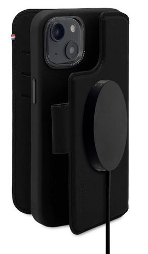 Decoded Detachable Wallet Case Leather with MagSafe with Flip for iPhone 14 Plus - Black, Decoded D23IPO14MDW5BK D23IPO14MDW5BK