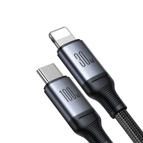 Joyroom Speedy Series S-A21 2in1 USB-C - USB-C / Lightning cable 100W 1.5m - black, Joyroom 6941237100757 6941237100757