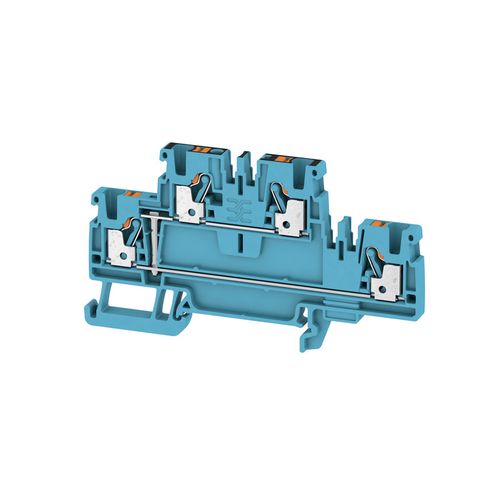 Multi-tier modular terminal, PUSH IN, 2.5 mm², 800 V, 24 A, Number of levels: 2, blue, orange Weidmuller 1547660000 04050118462883