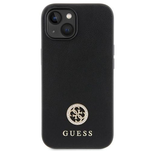 Guess GUHCP15SPS4DGPK iPhone 15 6.1&quot; black/black hardcase Strass Metal Logo, Guess 3666339150723 3666339150723