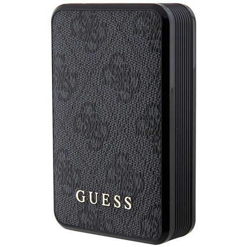 Guess Powerbank 18W GUPB10DP4GEGK 10000mAh black/black 4G Leather Metal Logo, Guess 3666339171384 3666339171384