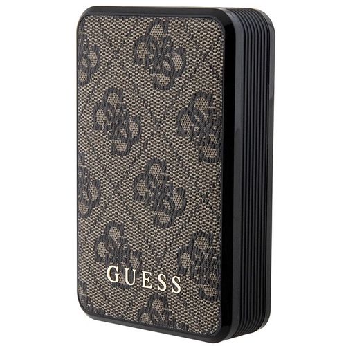 Guess Powerbank 18W GUPB10DP4GEGW 10000mAh brown/brown 4G Leather Metal Logo, Guess 3666339171407 3666339171407