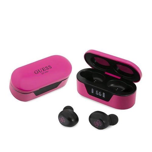 Guess GUTWST31EM TWS Bluetooth headphones + magenta docking station, Guess 3666339128890 3666339128890