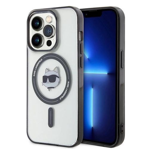 Karl Lagerfeld KLHMP15XHCHNOTK iPhone 15 Pro Max 6.7&quot; transparent hardcase IML Choupette`s Head MagSafe, Karl Lagerfeld 3666339162061 3666339162061