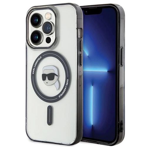 Karl Lagerfeld KLHMP15XHKHNOTK iPhone 15 Pro Max 6.7&quot; transparent hardcase IML Karl`s Head MagSafe, Karl Lagerfeld 3666339161941 3666339161941