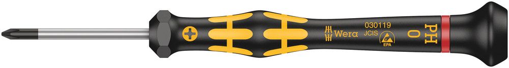 1550 PH ESD Kraftform Micro screwdriver for Phillips screws, PH 0x40, Wera 05030119001