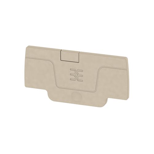 End plate (terminals), 52.76 mm x 2.1 mm, dark beige Weidmuller 1552600000 04050118359602