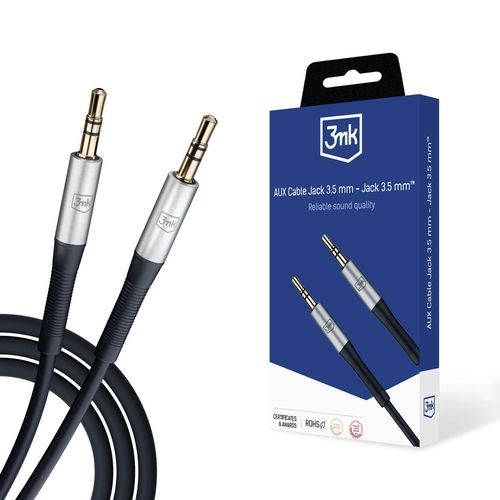 Accessories - 3mk AUX Cable Jack 3.5 mm - Jack 3.5 mm, 3mk Protection 5903108528771