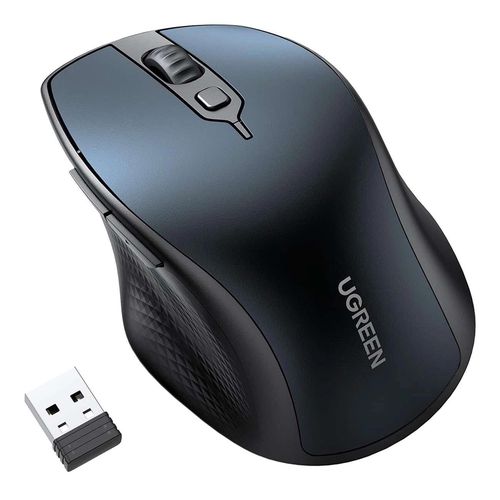 Ugreen MU101 ergonomic wireless mouse Bluetooth 2.4 GHz - blue, Ugreen 6941876218073 6941876218073