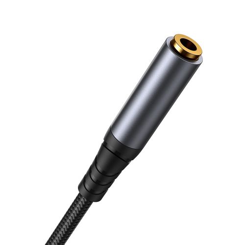 Joyroom stereo audio cable AUX 3.5 mm mini jack (male) - mini jack (female) 1.2 m black (SY-A09), Joyroom 6956116773823