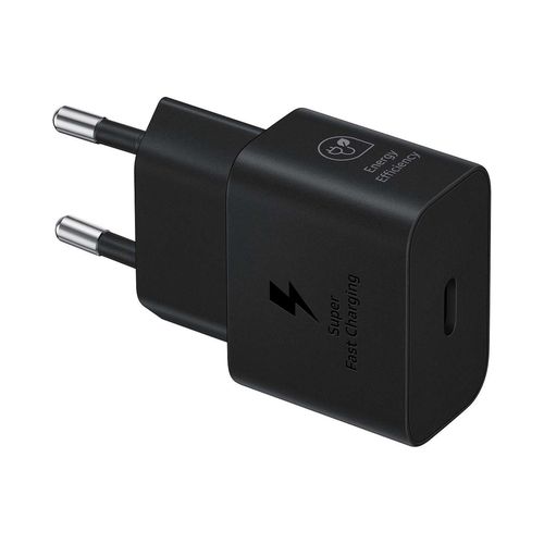 Samsung EP-T2510NBEGEU 25W SFC USB-C GaN wall charger - black, Samsung EP-T2510NBEGEU EP-T2510NBEGEU