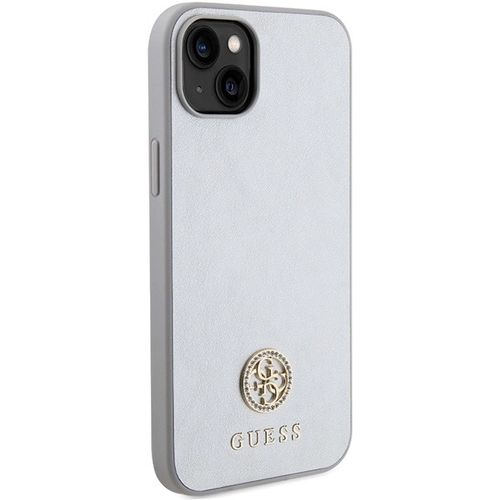 Guess GUHCP15MPS4DGPS iPhone 15 Plus 6.7&quot; silver/silver hardcase Strass Metal Logo, Guess 3666339151157 3666339151157