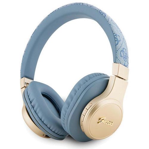 Guess Bluetooth on-ear headphones GUBH604GEMB blue/blue 4G Script, Guess 3666339170233