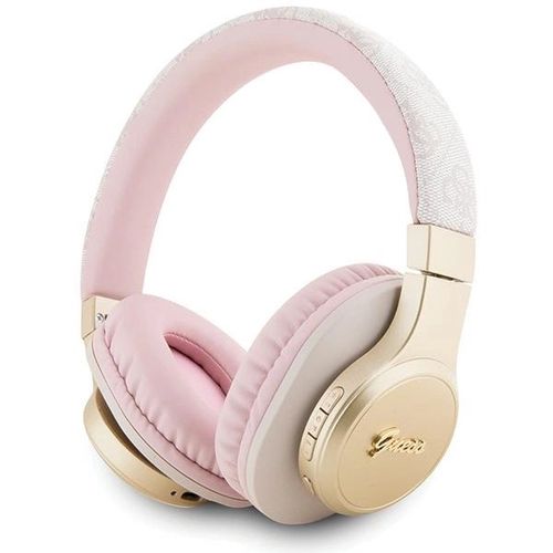 Guess Bluetooth on-ear headphones GUBH604GEMP pink/pink 4G Script, Guess 3666339170226 3666339170226