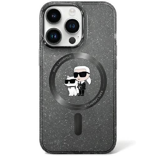 Karl Lagerfeld KLHMN61HGKCNOK iPhone 11 / Xr 6.1&quot; black/black hardcase Karl&amp;Choupette Glitter MagSafe, Karl Lagerfeld 3666339162559 3666339162559