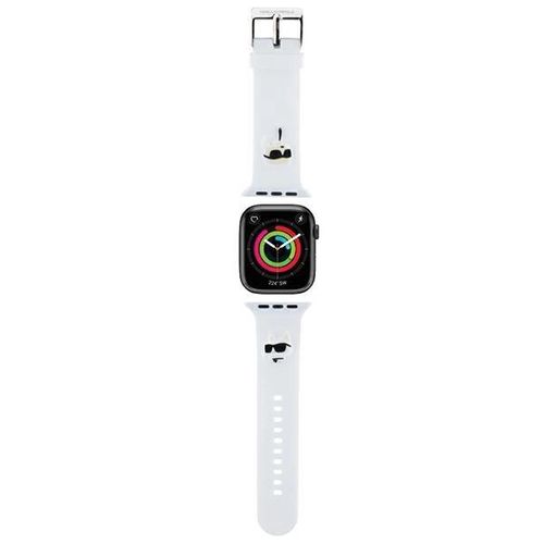 Karl Lagerfeld 3D Rubber Karl&Choupette Heads strap for Apple Watch 42/44/45/49mm - white, Karl Lagerfeld 3666339190101 3666339190101