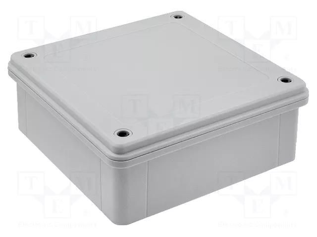 Enclosure: multipurpose; X: 160mm; Y: 160mm; Z: 60mm; ABS; grey; IP65 COMBIPLAST CP-11-104