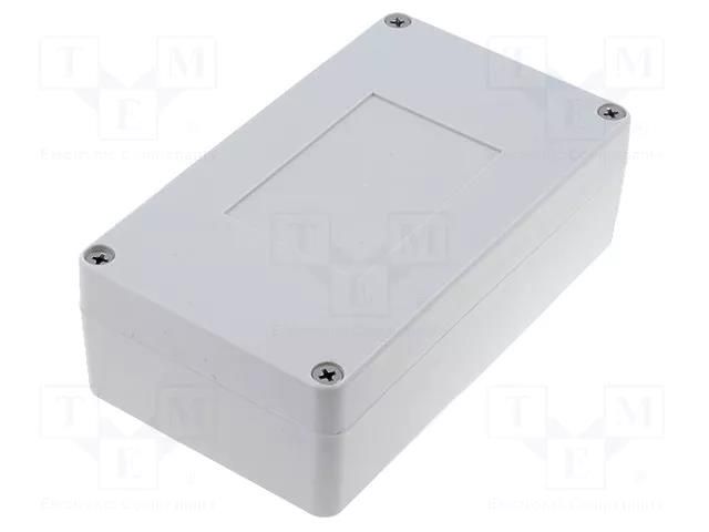 Enclosure: multipurpose; X: 82mm; Y: 140mm; Z: 45mm; ABS; grey; IP65 COMBIPLAST CP-11-15