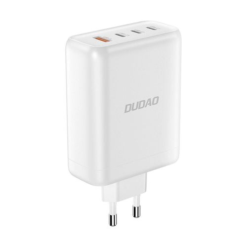 GaN Dudao A140EU USB-A / 3xUSB-C PD 140W charger - white, Dudao 6973687249212 6973687249212