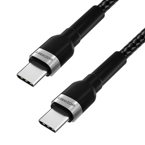 Wozinsky WNBCC1 USB-C / USB-C PD 65W cable 1 m - black, Wozinsky 5907769308734 5907769308734
