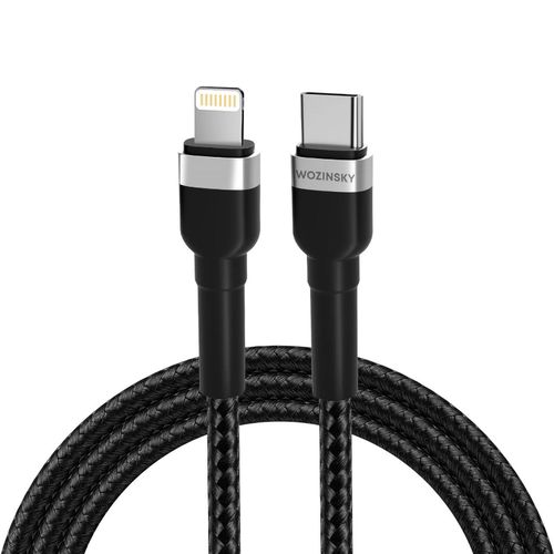 Wozinsky WNBCL1 Lightning / USB-C PD 30W cable 1 m - black, Wozinsky 5907769308758 5907769308758