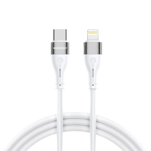 Wozinsky WSTCL1 Lightning / USB-C PD 27W cable 1 m - white, Wozinsky 5907769308772 5907769308772