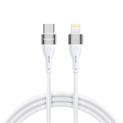 Wozinsky WSTCL1 Lightning / USB-C PD 27W cable 1 m - white, Wozinsky 5907769308772 5907769308772