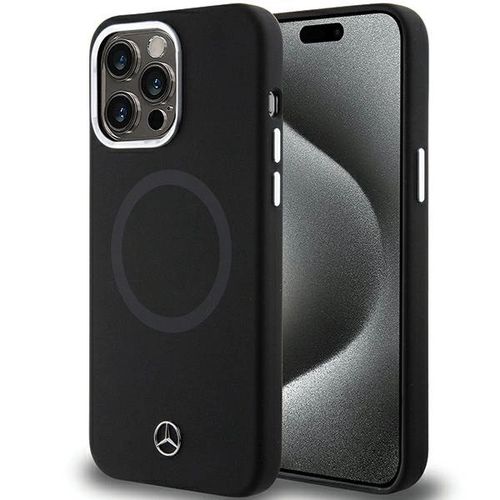 Mercedes Silicone Bicolor MagSafe case for iPhone 15 Pro - black, Mercedes 3666339137700 3666339137700