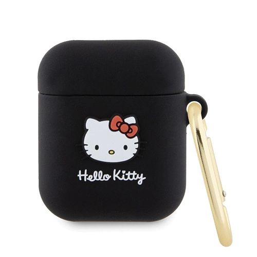 Hello Kitty Silicone 3D Kitty Head case for AirPods 1/2 - black, Hello Kitty 3666339189631