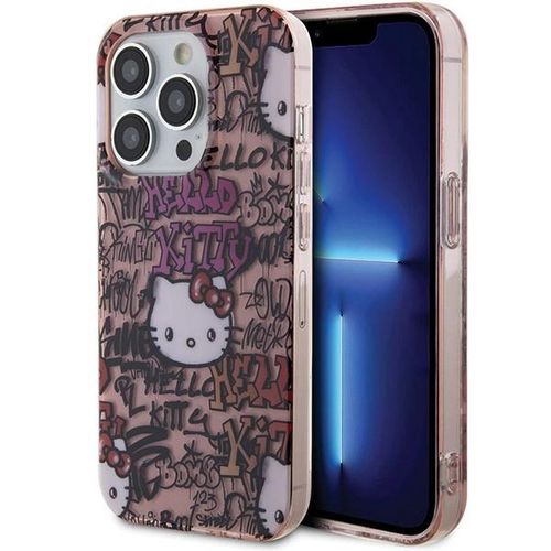 Hello Kitty IML Tags Graffiti case for iPhone 15 Pro - pink, Hello Kitty 3666339188436 3666339188436