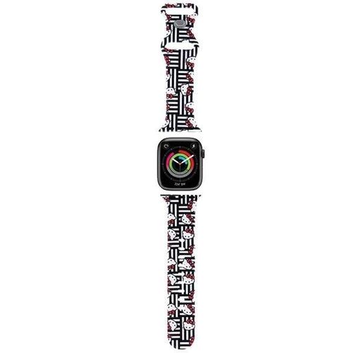 Hello Kitty Silicone Heads & Stripes Strap for Apple Watch 38/40/41mm - Black, Hello Kitty 3666339190330 3666339190330