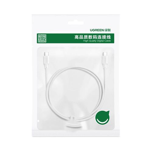 Ugreen US562 USB-C - USB-C PD QC cable 100W 480Mb/s 1m - white, Ugreen 6941876211722 6941876211722